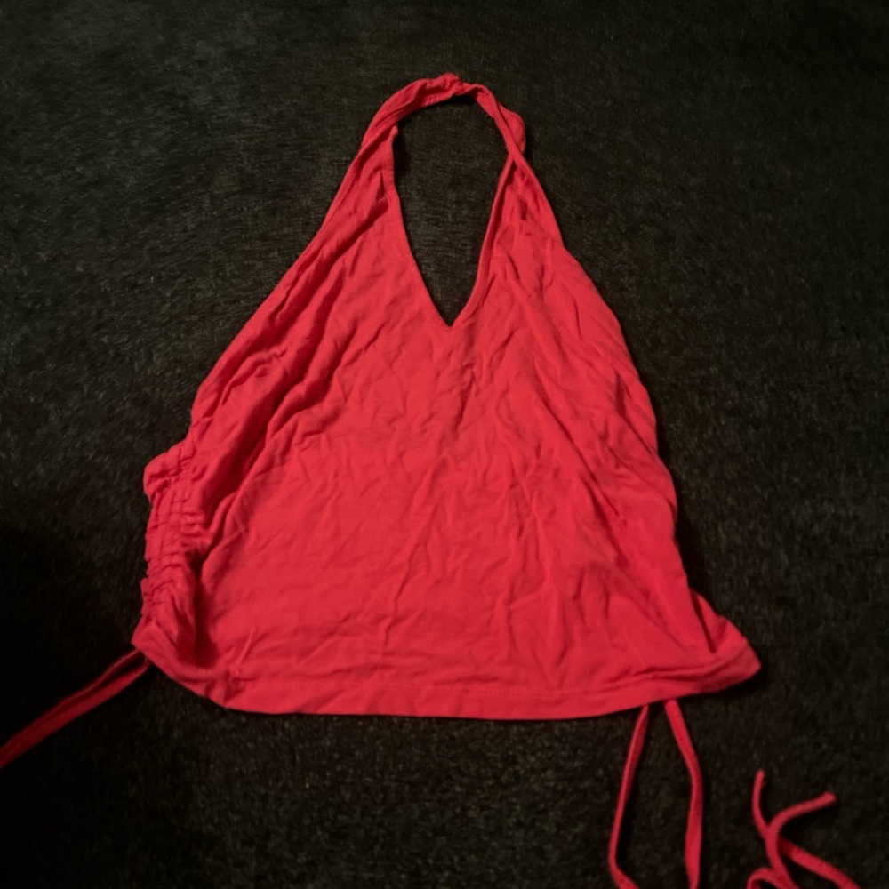 Pink Halter top with straps